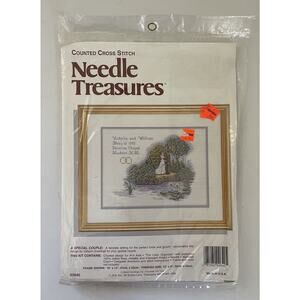Needle Treasures Special Couple Wedding Design Counted Cross Stitch Kit 12x9